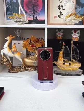 适用华为MateX6隐形腕带支架手机壳X5典藏版头层牛皮翻盖防摔皮套#上热门