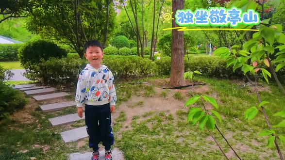 弟弟背古诗46《独坐敬亭山》