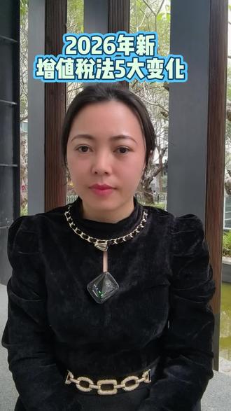 2026年1月1日起新增值税法5大变化,电商行业的春天来了#财税#增值税 #跨境电商 #电商 #2026你好出色 #2026