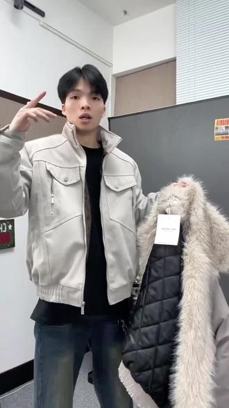 春季新款蛇年座山蟒痞帅CityBoy外套夹克百搭小众高级男士短款