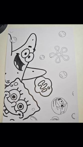 新手小白画画第三天3⃣️
#瞎画系列 #海绵宝宝派大星 #画 #简笔画画 #手绘