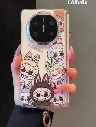 彩绘小怪兽适用华为MateX6典藏版折叠屏手机壳MateX5磁吸中轴#好物推荐🔥 #手机壳推荐 #折叠屏手机壳 #拉布布 #可爱