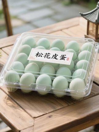 喜欢吃皮蛋的朋友们看过来了,这个就是我们的鄱阳湖散养的土鸭蛋,做出来的松花鸭皮蛋,每一个都是这样子,金黄透亮的!而且吃起来的话呢,也是非常的软糯q弹,还有一股淡淡的松香味,特别的好吃,喜欢吃的赶紧带回家尝一下吧!松花皮蛋 溏心蛋 皮蛋 土鸭松花蛋 #