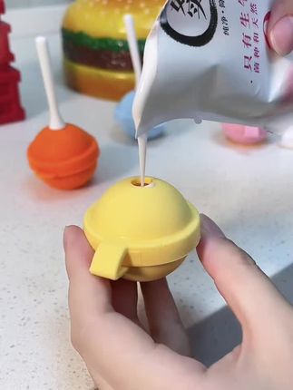 棒棒糖冰格模具 冰球棒棒糖你见过吗?自己在家就能做! #雪糕模具  #冰格模具  #夏天从吃冰开始