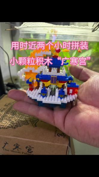 十分钟看完,用时近两个小时拼装小颗粒积木#拼装模型 #手工diy