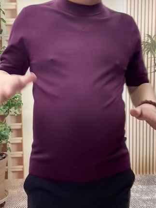 大码小标圆领针织打底衫,上档次大气,显瘦版型,百搭不挑人,面料舒适弹力大,180多斤以上胖男生都可以穿#大码男装 #针织polo衫 #200斤#大码搭配 @DOU+小