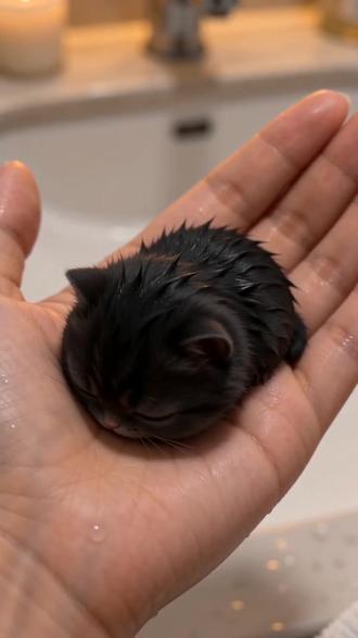 #AI掌心生物洗澡记 #随变ai随便玩 #随变app