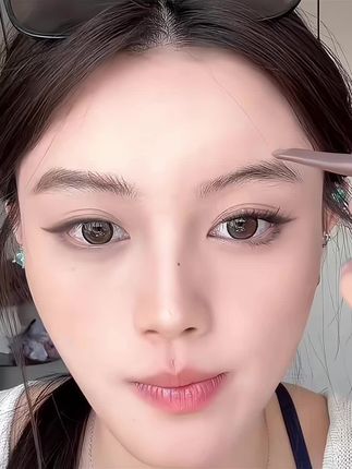 染眉膏眉笔二合一!还是这种超细节小刷头~懒人有福啦! #染眉膏 #眉笔 #桃又野染眉膏 #野生眉 #染眉膏推荐