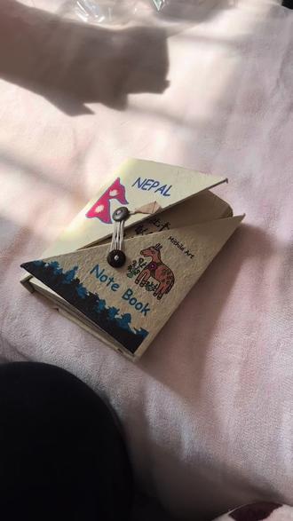 谨以此书 献给最爱的你@! #尼泊尔本 #手工 #生日