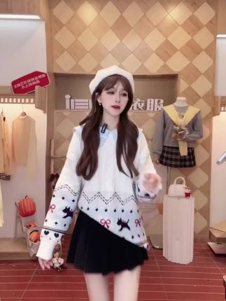 IEF/爱依服2025新款秋季毛织中上衣#甜美穿搭 #温柔穿搭 #女神穿搭 #春秋穿搭 #新衣服可以治愈各种不开心