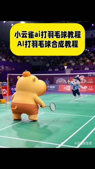 小云雀ai打羽毛球教程 AI打羽毛球合成教程 ai羽毛球视频生成 小云雀ai羽毛球口令 奶龙羽毛球 羽毛球ai视频一键生成 噜噜打羽毛球ai 羽毛球ai ai打羽毛球照片生成#小云雀AI #小云雀爆款马上成片 #小云雀seedance #AI打羽毛球 #抖音ai羽毛球小云雀 ai羽场生活照 AI生成羽毛球跳杀 水豚噜噜 ai生成自己在打羽毛球 羽毛球ai视频自动生成神器 羽毛球ai视频怎么制作 羽毛球ai视频一键生成指令