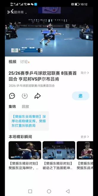 1月14日凌晨两点半,乒乓球欧冠1/4决赛,萨尔布林肯客场对阵法国亨尼邦。首盘,莫雷加德3-1西多连科,率先拿下1分。(11-8,9-11,11-4,12-10)。第二盘樊振东对阵西蒙高茨,3比2险胜,第一局4比11,开局不利,第二局11比5,扳回一局,第三局 7 比11,再失一局,关键的第四局,比分相当焦灼,多次出现平分,两人分别挽救对方四个局点,最后还是东哥更胜一筹打到16比14,第五局东哥一直领先,最后6比2拿下,太刺激了太紧张了太吓人了!东哥真是大心脏,最后东哥做了和巴黎奥运会夺冠后一样的庆祝动作,可爱😊。第三盘,弗朗西斯卡三比零战胜对手,最终萨尔布吕肯以三比零战胜亨尼邦!让我们再欣赏一次可爱的超强的东帅气的哥!
下一场2月13日晚即北京时间2月14日凌晨两点欧冠1/4决赛萨尔布吕肯主场对阵亨尼邦,预祝萨尔布吕肯再次取得胜利,进入四强!