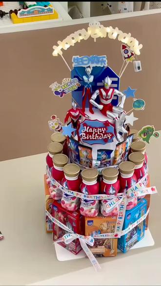 轻轻松松搞定六一礼物🎁#蛋糕零食塔 #生日蛋糕零食diy #六一儿童节 #六一儿童节礼物#好物推荐🔥