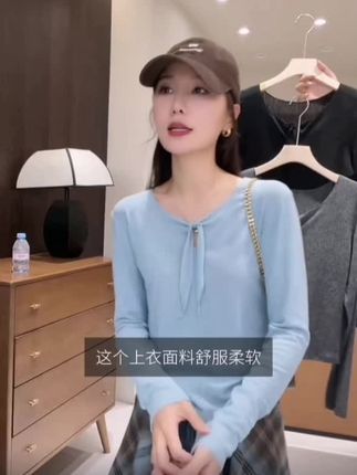 6 03/12 k@P.Xm 【IMFLY金小金自制女装 T恤DYW9712早秋设计感系带韩系罩衫上衣】复制此条消息打开抖音,查看:/ 商品详情。【^^YKWG0J94flgHZ8※※】 https://v.douyin.com/b3axBKbwyFk/