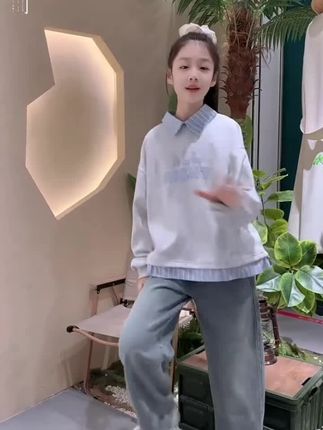 #女童套装#女童穿搭#女童卫衣#休闲装 #潮童穿搭 @DOU+小助手 @DOU+上热门