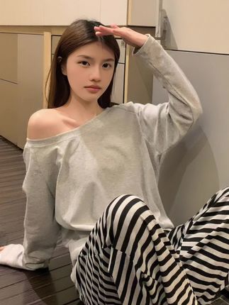 纯棉睡衣女春秋季2025新款长袖慵懒风女士甜美条纹圆领家居服套装#睡衣家居服 #可外穿睡衣 #面料柔软舒适 #琥珀系才是松弛感天花板 #梨形身材穿搭大赏