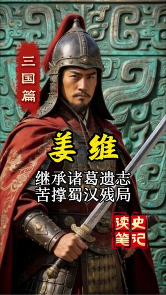 蜀汉最后的战将姜维,一生执念,终是难扶倾颓汉室#姜维 #蜀汉历史#三国人物 #诸葛亮