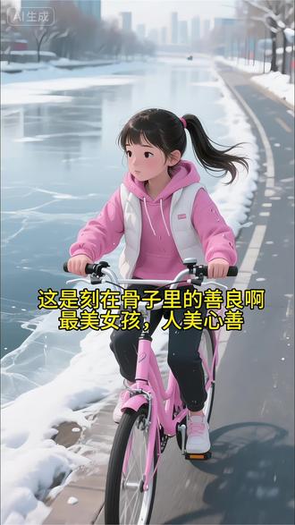 宁夏13岁女孩匍匐冰面救男童,递管救援后默默离开,小小身躯迸发大勇气,全网为她点赞!#百度智能视频创作 #真实事件改编##上热门