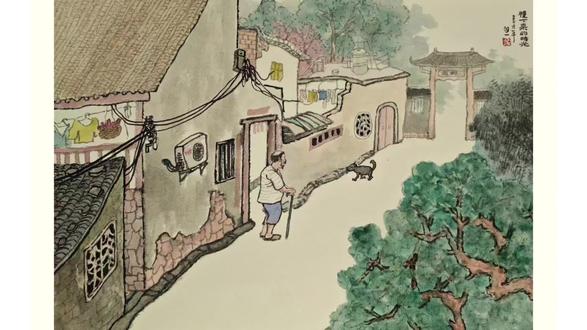 原来上色还有这讲究,我真后悔才知道👀#画画#国画教程#艺术#城中村#古巷