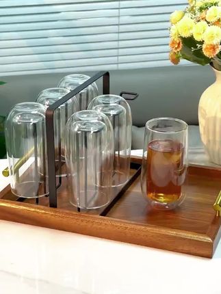 家人们 新款双层隔热泡茶杯来啦 高硼硅玻璃材质 可直接倒入烧开的水 滚烫的水都是没问题的 #玻璃茶具 #泡茶杯 #绿茶杯 #水杯套装 #玻璃杯套装