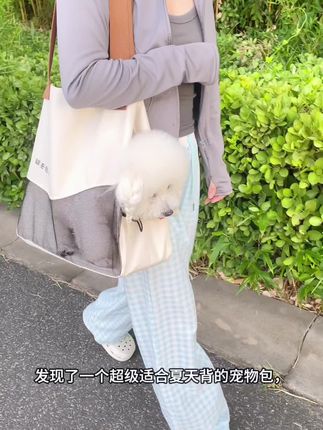 外出单肩背着,完全解放双手 #萌宠出道计划