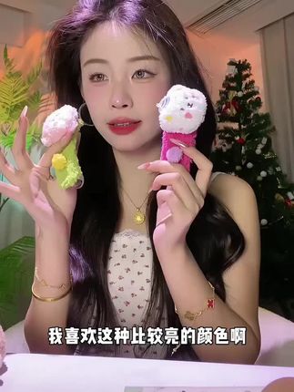 视频同款毛绒小熊发夹 #毛绒发夹 #小熊发夹 #毛绒布丁熊发夹 #头饰搭配 #少女心好物
