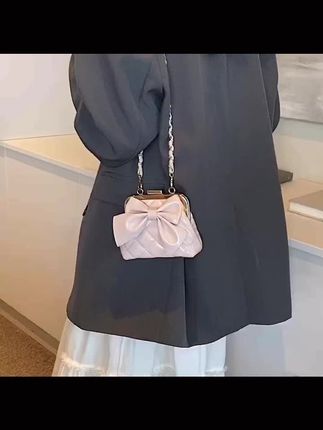 儿童包包韩版时尚配饰包小女孩口红包潮公主女童蝴蝶结单肩斜跨包