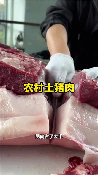 厚脂薄肉的奥秘:解析土猪品种与散养方式如何造就独特肉质#科普知识 #土猪肉