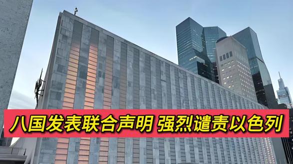 八国发表联合声明 强烈谴责以色列