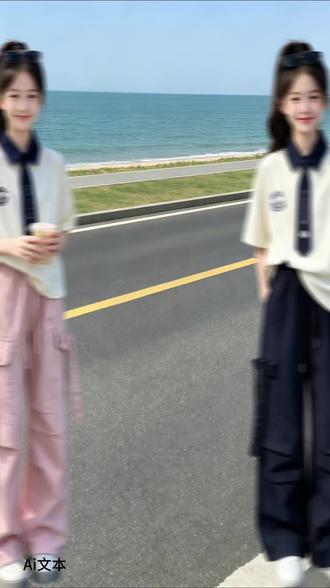 夏日女童必备休闲韩系套装来啦! #韩系穿搭#女童工装套装#酷女孩穿搭#生个女儿就要这样穿