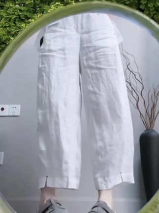 #麻裤#梨形身材穿搭 #显高显瘦 #休闲百搭