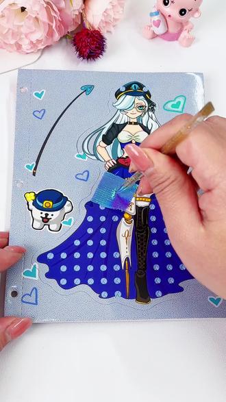 逃出惊魂夜戳戳画 戳一戳就可以给追捕者设计漂亮的衣服好玩又解压#儿童玩具 #戳戳画#手工DIY