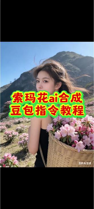 索玛花ai合成豆包指令教程来了#豆包ai #豆包出大片有两把刷子 #索玛花 #索玛花ai合成指令#豆包p图