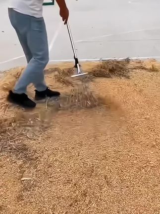 可伸缩捞草耙子#不锈钢捞草耙