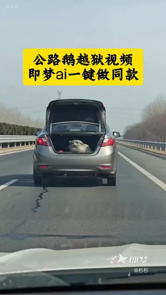 公路鹅越狱视频制作教程 即梦出镜ai视频制作教程 即梦一键剪同款 #我的AI分身也太会演了#即梦AI #即梦seedance2.0#AI分身戏精大赛#我的AI分身杀疯了