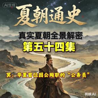 夏朝通史第五十四集|冥:华夏首位因公殉职的“公务员”#上古冷门历史#被遗忘的水神冥#夏朝悲壮忠臣#华夏千古悲歌#不为人知的正史