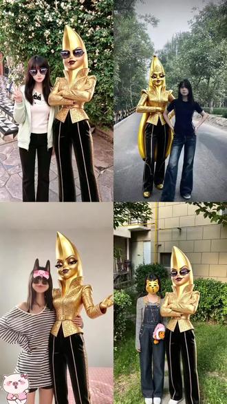我要和香蕉女王夺回属于我们的一切!和香蕉女王Ai合照制作教程来了 #24k纯金香蕉女王 #香蕉女王合影 #香蕉女王合照 #AI水果花式整活我是黄金蕉蕉女王 黄金蕉蕉女王Ai指令版 我被ai水果洗脑belike#剪映 香蕉女王生成指令 和香蕉女王合影ai 就让爱看水果ai的我们