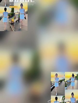 时光一去不回留,记录下美好时光,留住美好的回忆。#时尚两件套穿搭 #两件套裙