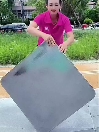 #玉兔姐好物#加厚不锈钢折叠桌夜市便携摆摊烧烤餐桌家用吃饭桌可折叠