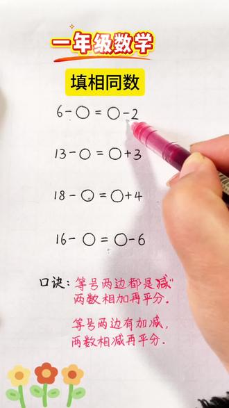 数学等号两边填相同数,记住口诀巧答题#奥迪e5开年立享3万优惠 #数学思维训练 #填相同数