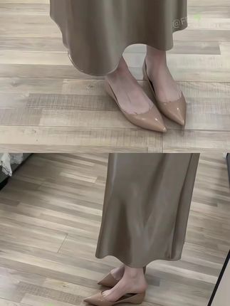 裸色尖头平底鞋真的好温柔啊 #穿出高级感 #搭配日常 #美鞋分享 #夏日必备