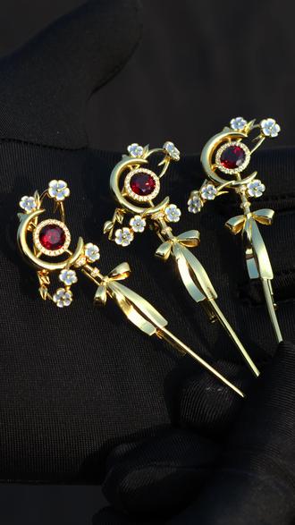 我做的葬送的芙莉莲法杖!是胸针也是吊坠 #葬送的芙莉莲 #芙莉莲法杖 #阿林的饰界 #珠宝设计