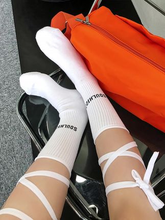 袜子女小腿袜运动速干洛丽塔交叉绑带潮袜中筒袜健身瑜伽网红百搭#好物分享#好物推荐#好物种草 #好物畅买不打烊