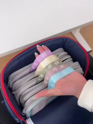 L型学科目分类文件袋小学生专用A4手提拎书袋大容量试卷收纳袋子#每日分享 #收纳整理 #好物推荐🔥 #看过来 #期待你的到来