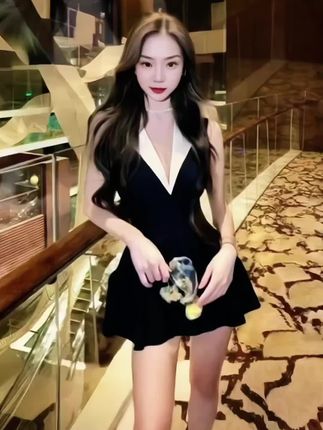 2025夏季新款v领连衣裙撞色拼接无袖a字裙气质优雅显瘦裙子小黑裙#森系少女感穿搭 #早秋贵气感穿搭 #早秋冷冽又随性的气质穿搭 #谁穿谁好看 #穿出自己的风格