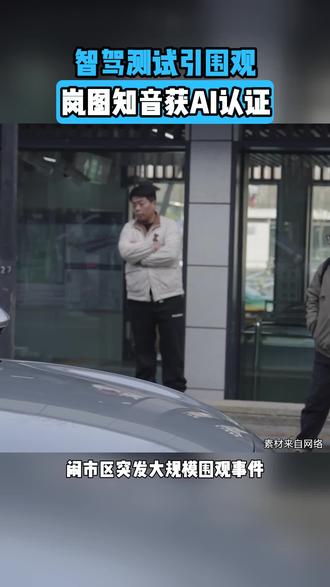 智驾测试引围观肉图知音获AI认证#岚图知音 #智驾 #机器人 #机器人开车算不算无人驾驶 #中国机器人再解锁新技能