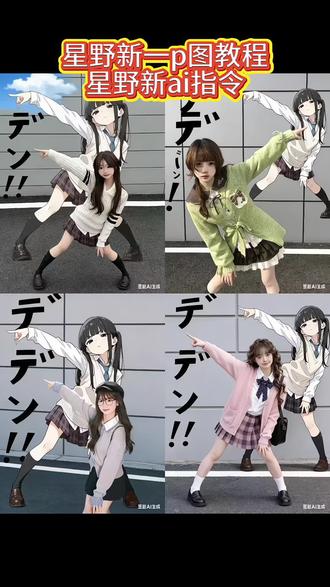 星野新一动作模仿教程来了✨ 真人JK与二次元同框,还原“デデン!!”名场面!手把手教你用AI生成同款画面,轻松get破万赞同款大片~ #豆包ai #豆包出大片有两把刷子 #星野新一#名场面模仿 星野新一动作模仿特效 星野新一动作模仿免费制作 星野新一动作模仿教学视频星野新一ai图片素材 星野新一ai图片场景 星野新-ai造型 星野新一ai动作制作教程