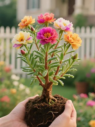 #爱生活爱养花 #重瓣太阳花 #太阳花 #重瓣太阳花老桩 #花开富贵好运来🌹🌹