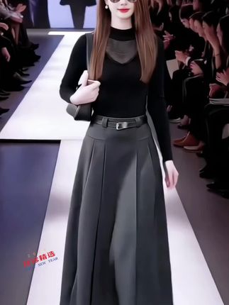 #半身裙 #时尚穿搭 #显瘦穿搭 #小个子秋冬穿搭 #初秋一周不重样穿搭