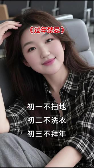 #涨知识了 初一不扫地,初二不洗衣,初三不拜年,初四不出门,初五不动土,初六少生气。年年不缺人民币,大财小财天天进,年年都有小幸运,早也发晚也发,幸福生活人人夸#这话没毛病 #老人言